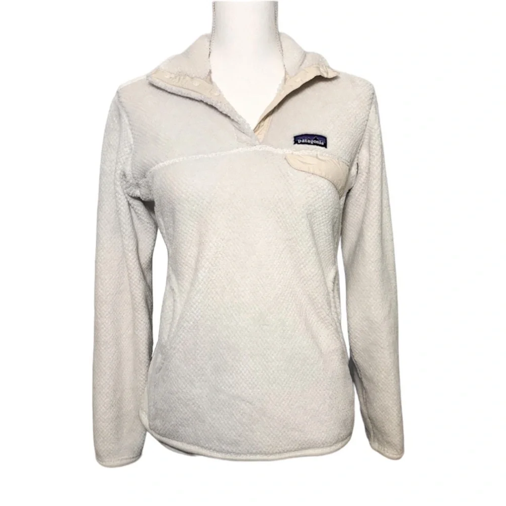 PATAGONIA Re-Tool Snap T Fleece Pullover in Raw Linen Size XS —Super Comfortable - Picture 2 of 8